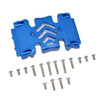 GPM Racing Aluminum Center Gear Box Case - Blue : Axial SCX10 III Wrangler