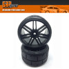 GRP GWX02-XP3 1:5 TC W02 REVO XP3 Medium Tires w/ Black Wheels (2)