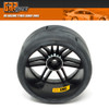 GRP GWX03-XM0 1:5 TC W03 SLICK XM0 UltraSoft Tires w/ Black Wheels (2)