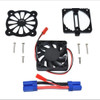 GPM Aluminum Motor Heatsink w/ Cooling Fan Black : 1/10 4S Kraton / 3S Senton