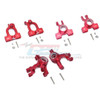 GPM Alum Front C-Hubs + Front & Rear Knuckle Arms Red : 1/10 Kraton 4S BLX