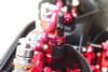 GPM Aluminum Front + Rear Body Post Stabilizer Red : 1/8 Outcast 6S BLX