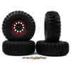 Yeah Racing WL-0138RD 1.9 Alum CNC F-RG Beadlock Wheels (4) Red : 1/10 Crawler