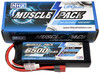 NHX Muscle Pack 2S 7.4V 6500mAh 65C Lipo Battery w/ DEANS Connector