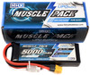 NHX Muscle Pack 3S 11.1V 5000mAh 100C Lipo Battery w/ Traxxas Adapter