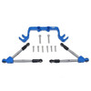 GPM Aluminum Front Tie Rods w/Stabilizer For C Hub Blue : Traxxas Hoss 4x4 VXL