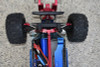 GPM Alum F&R Tie Rods w/Stabilizer+Center Brace Bar & Mount Silver : Traxxas Hoss