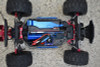 GPM Aluminum Front & Rear Tie Rods w/ Stabilizer Blue : Traxxas Hoss 4x4 VXL