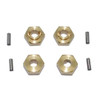 GPM Brass Hex Adapters 3mm Thick : Axial 1/24 SCX24 Deadbolt / Jeep Wrangler