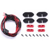 GPM R/C Scale Accessories Chassis Lights Red : SCX10 III Jeep JL Wrangler