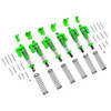 GPM Alum L-Shape Piggy Back Spring Dampers 90mm+Adj Damper Mount Green : TRX-6