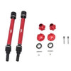 GPM Steel+Alum F/R Adjustable CVD Drive Shaft+Hex Adapter+Whl Lock Red : Maxx