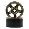 Yeah Racing WL-0142GM 1.9 Aluminum CNC 5 Spoke Beadlock Wheel (2Pcs) Gold Titanium