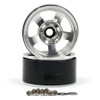 Yeah Racing WL-0142SV 1.9 Aluminum CNC 5 Spoke Beadlock Wheel (2Pcs) Silver