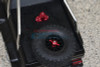 GPM Alum Spare Tire Support Mount+Spare Tire Locking Blue : TRX-4/6 - SCX10 II/III
