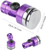 NHX RC Aluminum Magnetic Body Mount Set Purple : 1/10