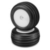 J Concept 3101-1291 Carvers Super Soft Tire Pre-Mounted White Wheel (2) : Mini-T 2.0