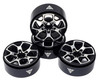 NHX RC 1.9" Aluminum Beadlock Crawler Wheels Rims -Silver / Black 4pcs/set