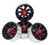 NHX 1.9" Aluminum Beadlock Crawler Wheels Rims - Strong B: Black 4pcs/set