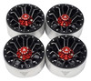NHX 1.9" Aluminum Beadlock Crawler Wheels Rims - Strong B: Black 4pcs/set