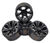 NHX RC 1.9" Heavy Aluminum Beadlock Crawler Wheels Rims -Black/Silver 4pcs