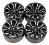 NHX RC 1.9" Heavy Aluminum Beadlock Crawler Wheels Rims -Black/Silver 4pcs