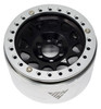 NHX RC 1.9" Aluminum Beadlock Crawler Wheels Rims - M105 Black/ Silver 4pcs