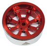 NHX RC 1.9" Aluminum Heavy Beadlock Crawler Wheels Rims - Red/Silver 4pcs