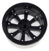 NHX RC 1.9" Aluminum Beadlock Crawler Wheels Rims - Black/Silver 4pcs