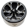 NHX RC 1.9" Aluminum Beadlock Crawler Wheels Rims -Black/Silver 4pcs