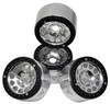 NHX RC 2.2'' Aluminum Beadlock Crawler Wheels Rims - M105 Silver/Black 4pcs/set