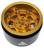 NHX RC 2.2'' Aluminum Beadlock Crawler Wheels Rims - Gold / Black 4pcs/set