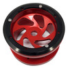 NHX RC 2.2'' Aluminum Beadlock Crawler Wheels Rims - Red/Black 4pcs/set