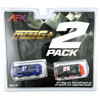 AFX 22041 Two Pack Stocker - Ford vs Chevy - Mega G+ HO Scale Slot Car