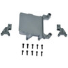 GPM Alum Adjustable Front & Rear Damper Mount Grey : SCX24 Deadbolt / Wrangler