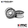 Vanquish VPS07741 1.9 Aluminum KMC XD229 Machete V2 Beadlock Clear Wheels (2)