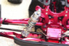 GPM Alum Front Double Section Spring Dampers 115mm Red : Kraton / Outcast / Notorious