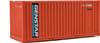 Walthers 20' Corrugated Container w/ Flat Panel Genstar Orange/Blue/White HO Scale