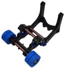 NHX Wheelie Bar with 4x Blue Rubber Tires : X-MAXX