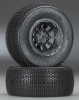 JConcepts 3042-3244 Subcultures Rear Tires Green w/ Wheels Black (2) Slash