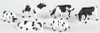 Bachmann 33153 Cows Black/White O Scale Figures