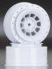 JConcepts 3351W Hazard Rear Wheels White (2) Slash 4x4