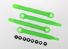 Traxxas 7018A Pushrod w/Hollow Balls Green 1/16 Slash Rally Ford Fiesta Boss 302