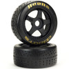 ARRMA ARA550071 dBoots Hoons 42/100 2.9 Tires (2) Gold w/ 5-Spoke Blk Wheels