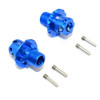 GPM 17mm Alum Hex Adapters +13mm Offset Blue : Kraton / Typhon / Talion / Senton