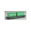 Bachmann HO Flat w/Container Load, MEC BAC18901