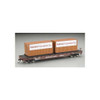 Bachmann HO Flat w/Container Load, PRR BAC18906