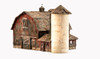 Woodland Scenics Built / Ready Old Weathered Barn Built & Ready HO Train BR5038