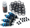 Yeah Racing DSG-0050BU Shock-Gear 50mm Damper Shock (4) for 1/10 RC Touring Car Blue