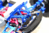 GPM Racing Aluminum Front Body Mount Blue : Traxxas E-Revo VXL 2.0